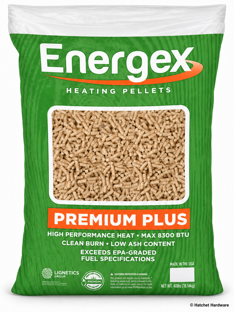 Energex Wood Fuel Pellets, 40 lb