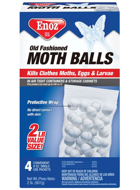 Enoz Old Fashioned Moth Balls, 2 lb