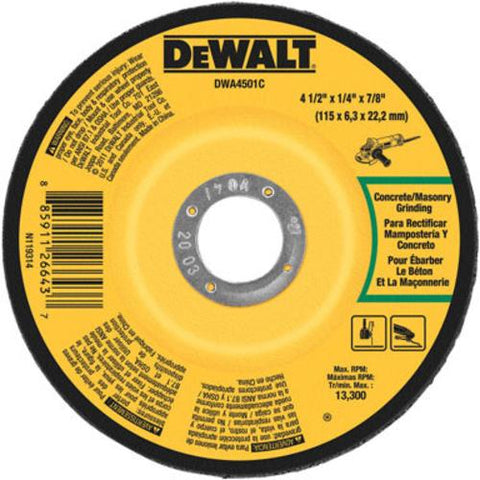 DeWalt 4-1/2x1/4x7/8 Mas Wheel