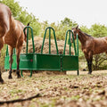 Tarter Equine Equipment Flex Hay Feeder-4-Piece Open Top Hay Tombstone Feeder- Green