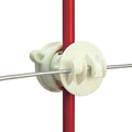 Gallagher Screw-On Rod Insulator, White