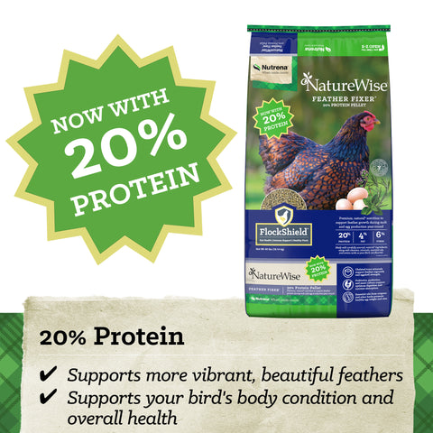 Nutrena® NatureWise® 20% Protein Feather Fixer Pellet Poultry Feed 40 lbs