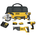 DeWalt 20V MAX Cordless Brushed 5 Tool Combo Kit