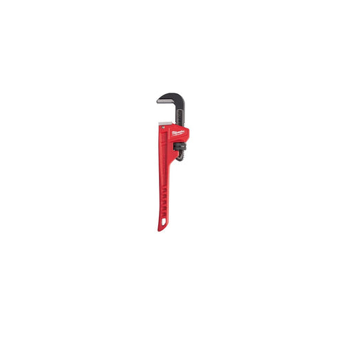 Milwaukee Pipe Wrench, 10", Black/Red