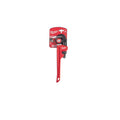 Milwaukee Pipe Wrench, 10", Black/Red
