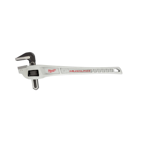 Milwaukee Offset Pipe Wrench, 18", Aluminum
