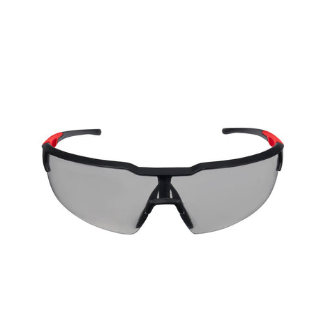 Milwaukee Anti-Scratch Lens Safety Glasses, Polycarbonate, Gray