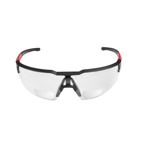 Milwaukee Anti-Scratch Magnified Safety Glasses, Clear Lens