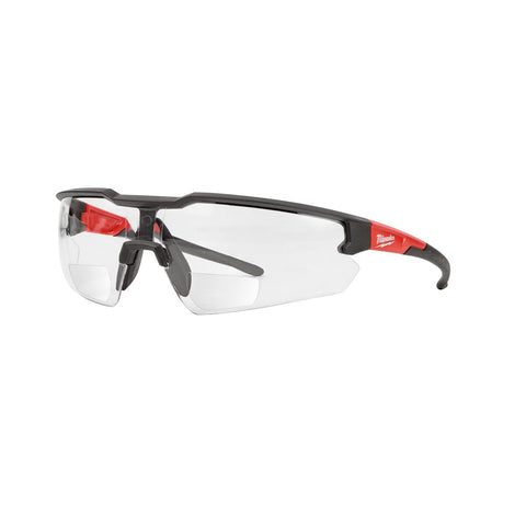 Milwaukee Anti-Scratch Magnified Safety Glasses, Clear Lens