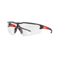 Milwaukee Magnified Safety Glasses, Black/Red Frame