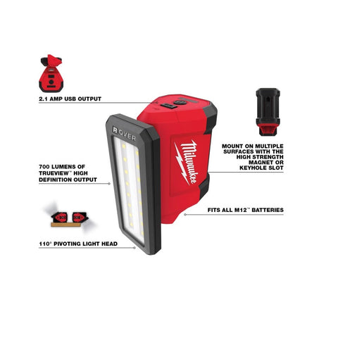 Milwaukee M12 Pivot Flood Light