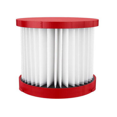 Milwaukee Cartridge Wet/Dry HEPA Filter, Red