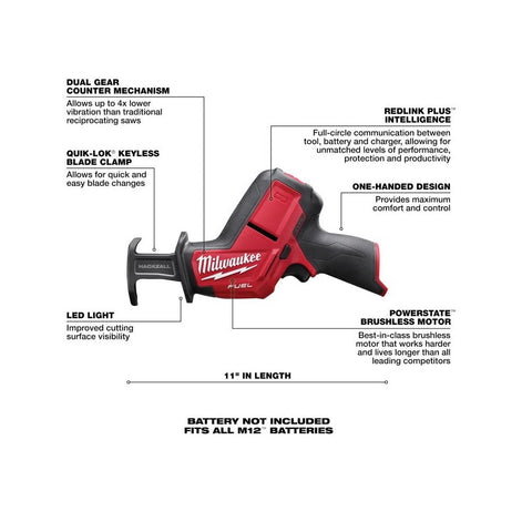 Milwaukee Cordless Reciprocating Saw, 12 Volt