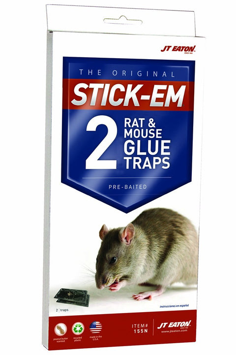 JT Eaton Rat & Mouse Glue Trap, 2 Pack