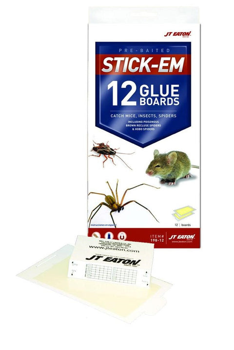 JT Eaton Mouse & Insect Glue Board, 12 Pack