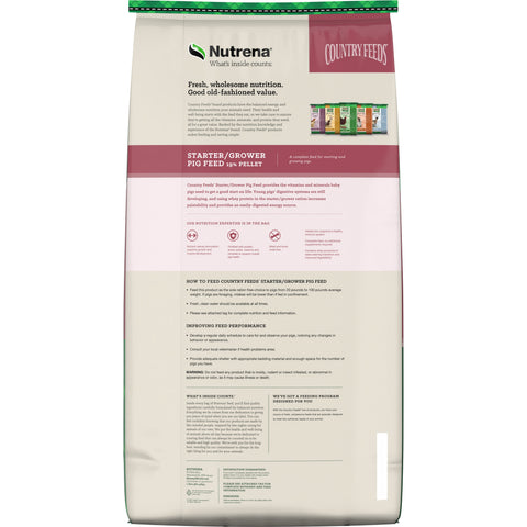 Nutrena® Country Feeds® Starter/Grower 19% Pellet Pig Feed 50 lbs
