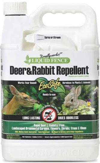 Liquid Fence Deer & Rabbit Repellent, Ready-To-Use, 1 Gallon