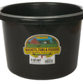Little Giant Round Bucket, Black, 8 qt