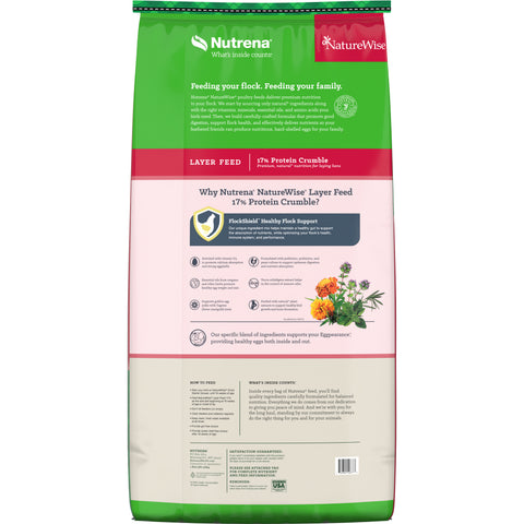 Nutrena® NatureWise® 17% Protein Layer Crumble Poultry Feed 50 lbs
