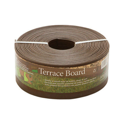 Master Mark Terrace Board Lawn Edging, Brown, 4" x 40'