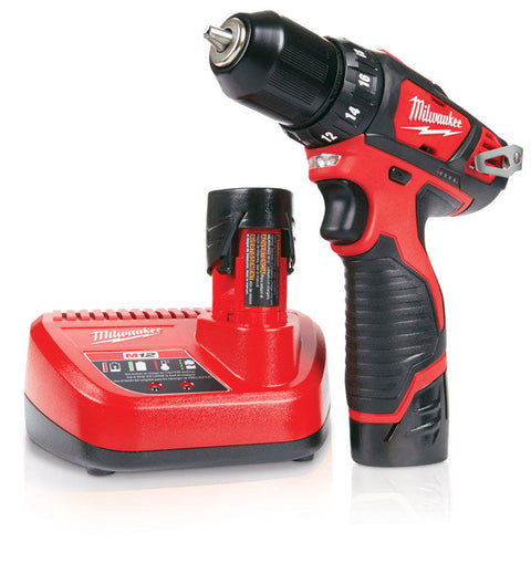Milwaukee M12 Drill Driver Kit, 12 Volt