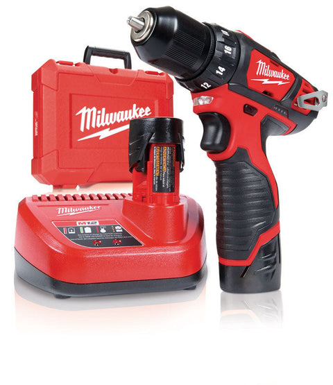 Milwaukee M12 Drill Driver Kit, 12 Volt