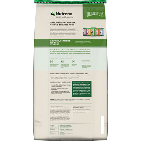 Nutrena® Country Feeds® Grower/Finisher Pig Feed 16% Pellet 50 lbs