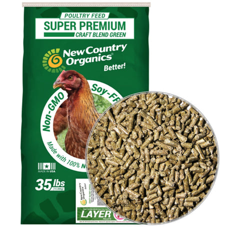 New Country Organics Craft Blend Green Organic Layer Pellet, 35 lb