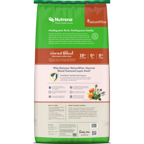 Nutrena® NatureWise® Harvest Blend 18% Textured Layer Feed 40 lbs