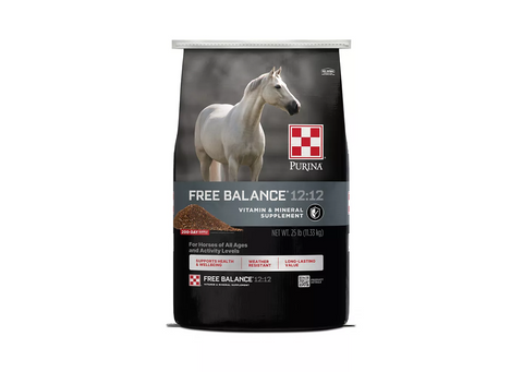 Purina Free Balance 12:12 Vitamin & Mineral Supplement, 25 lb bag — front