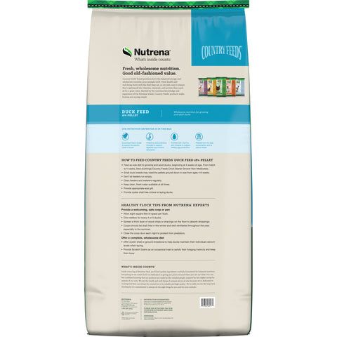 Nutrena® Country Feeds® Duck 18% Protein Pellet 50 lbs