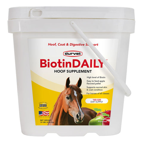 Durvet Biotin Daily Hoof Supplement Apple 10 lb