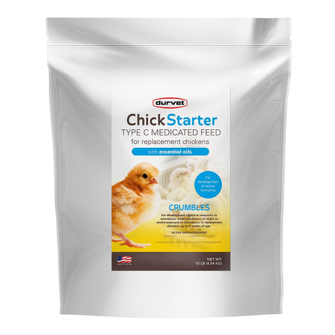 Durvet Chick Starter Type C Medicated Feed, 10 lb