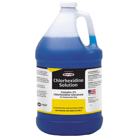 Durvet Chlorhexidine Gluconate 2% Solution, 1 Gallon