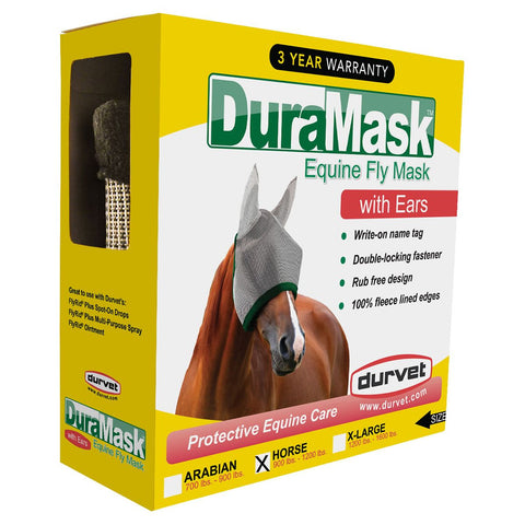 Durvet Duramask Fly Mask W/ears Horse