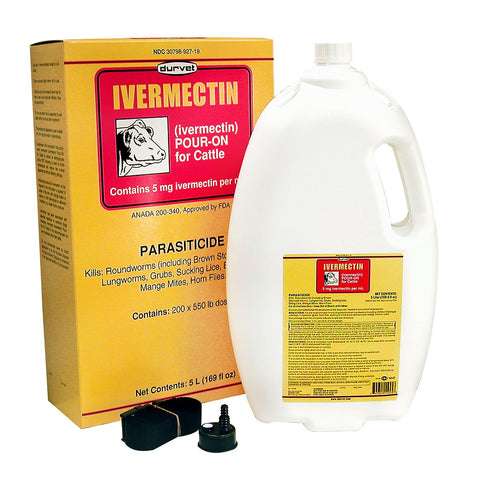 Durvet Ivermectin Pour-on for Cattle, 5 L