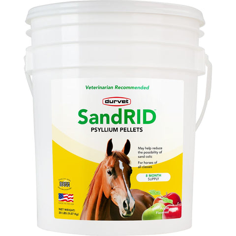 DURVET SANDRID PSYLLIUM PELLETS 20 LB-6 MO APPLE