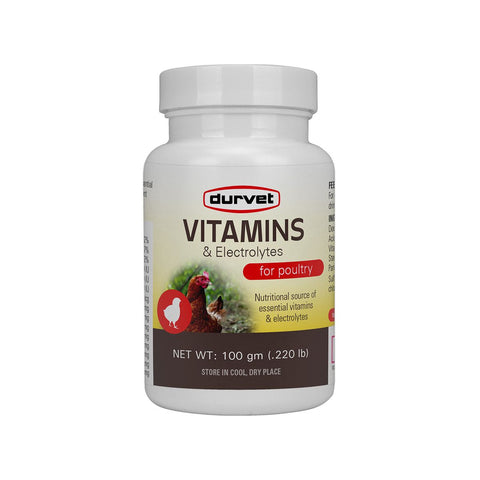 Durvet Vitamins & Electrolytes for Poultry – 100 gm