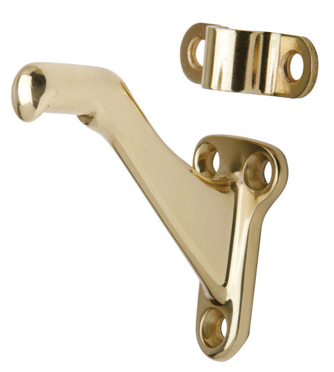Schlage SPS059B605/059B3 Solid Brass Handrail Bracket, Bright Brass