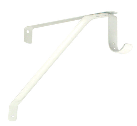 John Sterling Adjustable Shelf and Rod Bracket, White