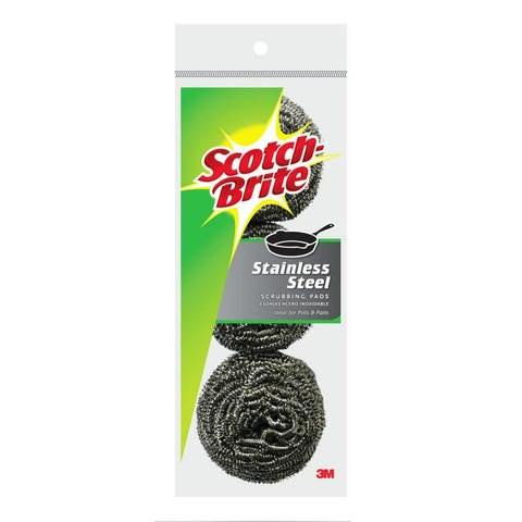 Scotch-Brite Heavy Duty Stainless Steel Scouring Pad, 3-pack