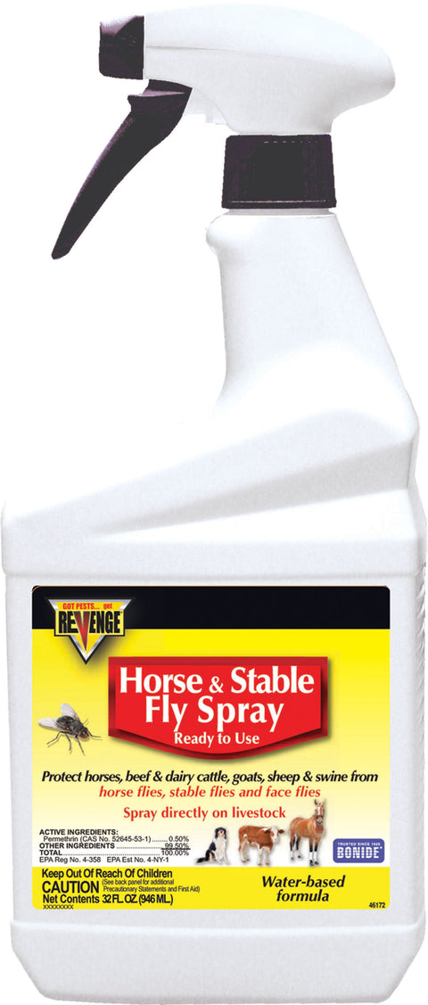 Bonide Stable Fly Spray, Ready-to-Use, 1 Quart