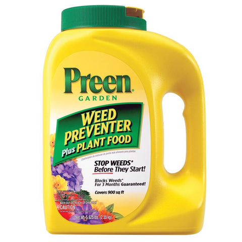 Preen Weed Preventer Plus Plant Food, 5.625 lb.