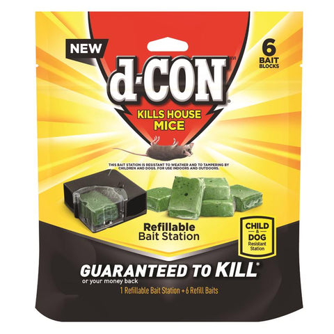 D-Con Bait Station with 6 Refills