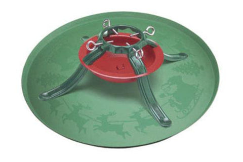 Jack-Post Christmas Tree Stand Tray, 28.5", Green