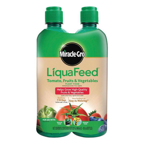 Miracle-Gro Tomato, Fruit & Vegetable Feeder Cartridges, 2 Pack