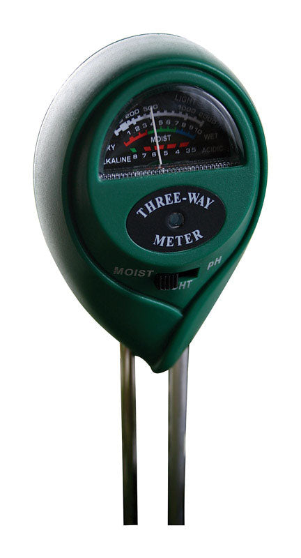 Hydrofarm 3-Way Moisture, Light & pH Meter