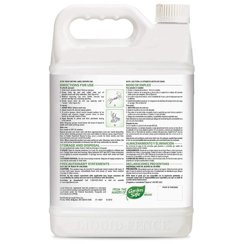 Liquid Fence Deer & Rabbit Repellent, Ready-To-Use, 1 Gallon