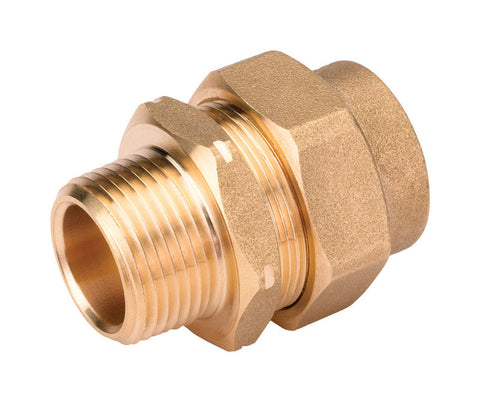 Home-Flex Male Adapter, Brass, 1/2" Dia