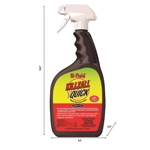 Hi-Yield Killzall Quick Weed & Grass Killer, 32 oz.